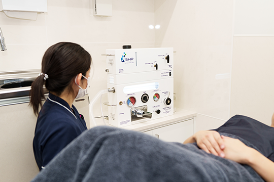 施術中にカウンセリング